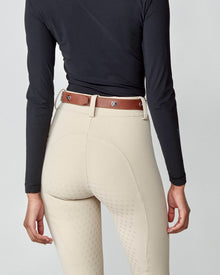 Leather Buckle Belt in Brown