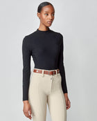 Leather Buckle Belt in Brown