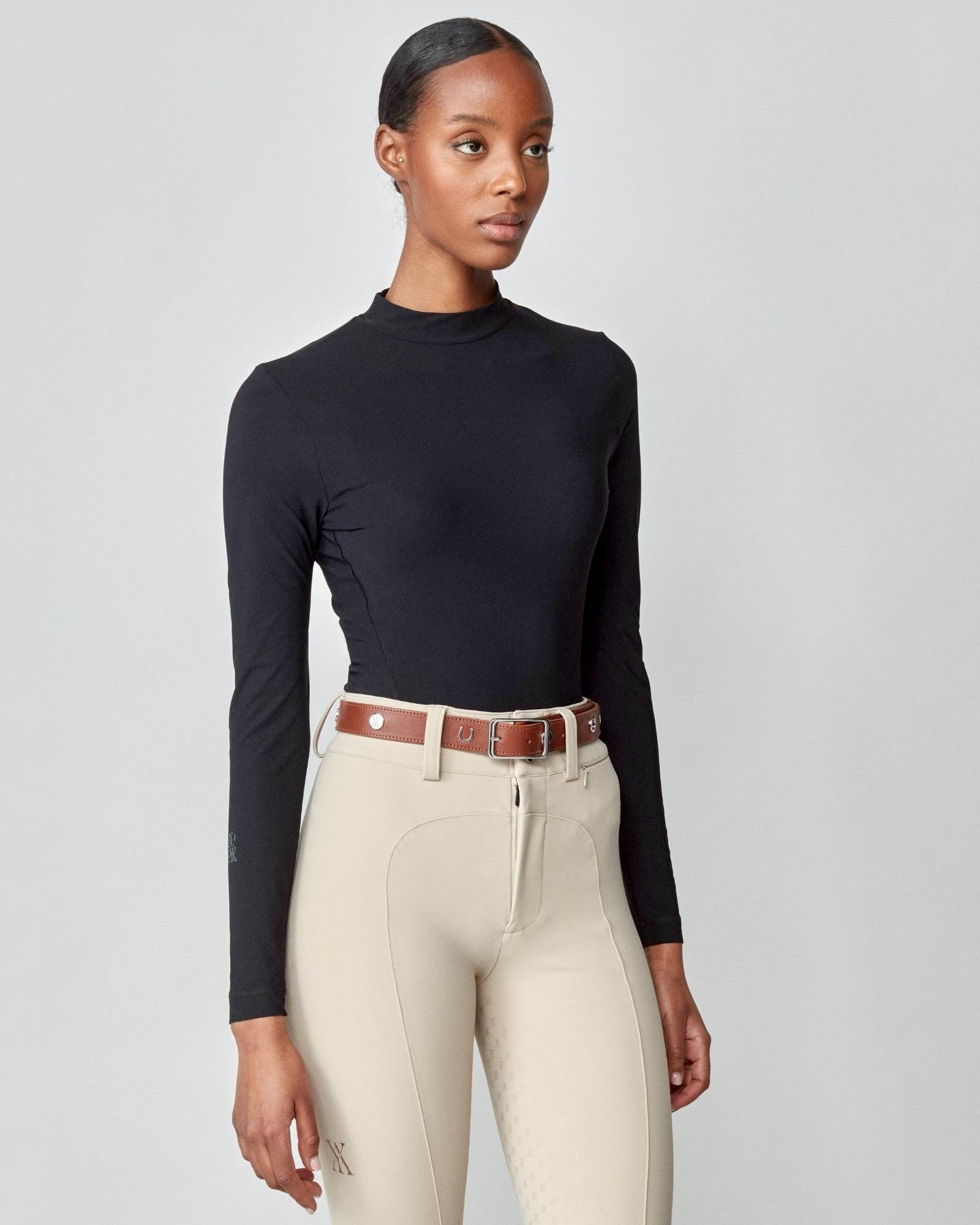 Leather Buckle Belt in Brown