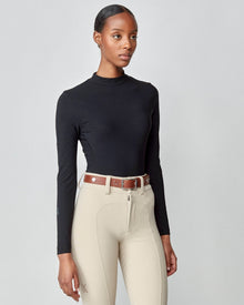 Leather Buckle Belt in Brown
