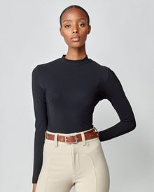 Leather Buckle Belt in Brown