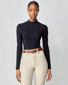 Leather Buckle Belt in Brown