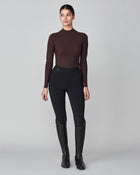 Lightweight Long Sleeve Top in Dark Brown