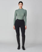 Lightweight Long Sleeve Top in Slate Green