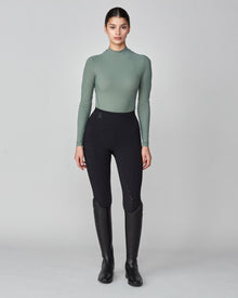 Lightweight Long Sleeve Top in Slate Green