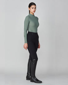 Lightweight Long Sleeve Top in Slate Green
