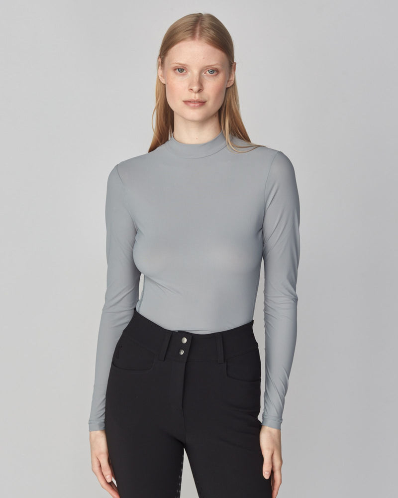 Lightweight Long Sleeve Top in Stone