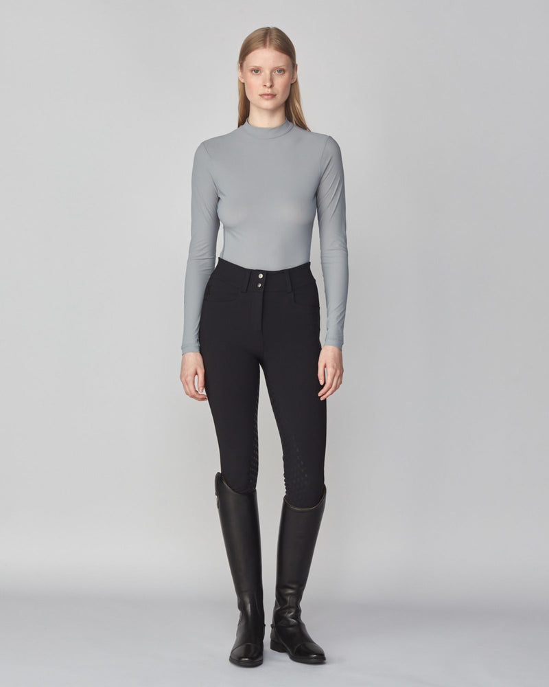 Lightweight Long Sleeve Top in Stone