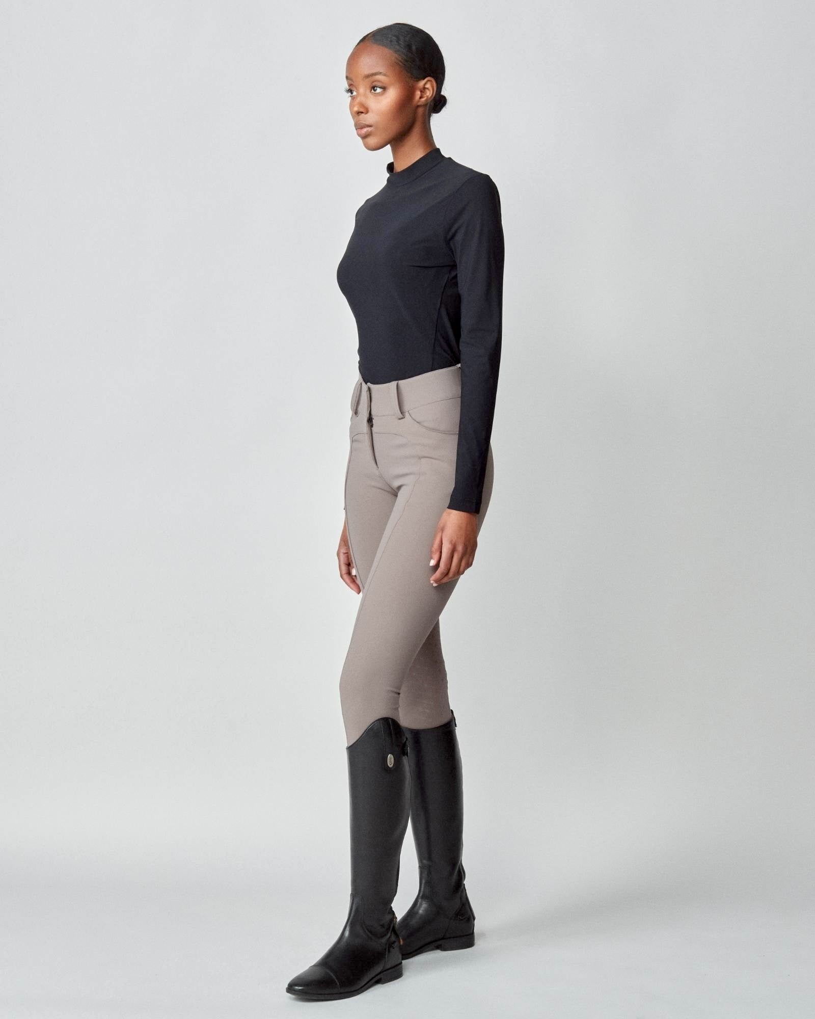 Lightweight Long Sleeve Top in Black