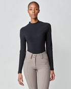 Lightweight Long Sleeve Top in Black