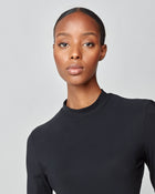 Lightweight Long Sleeve Top in Black