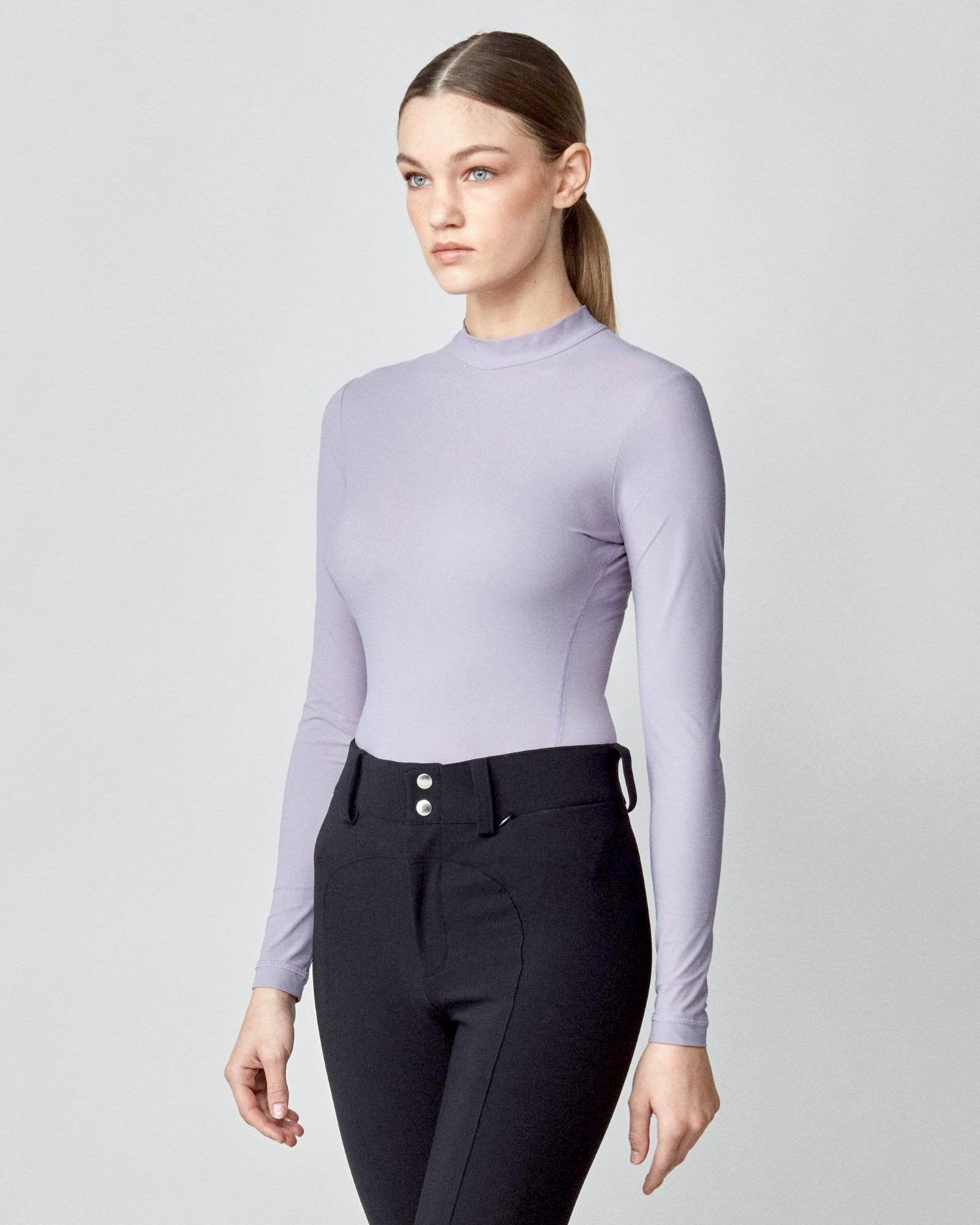 Lightweight Long Sleeve Top in Lavender
