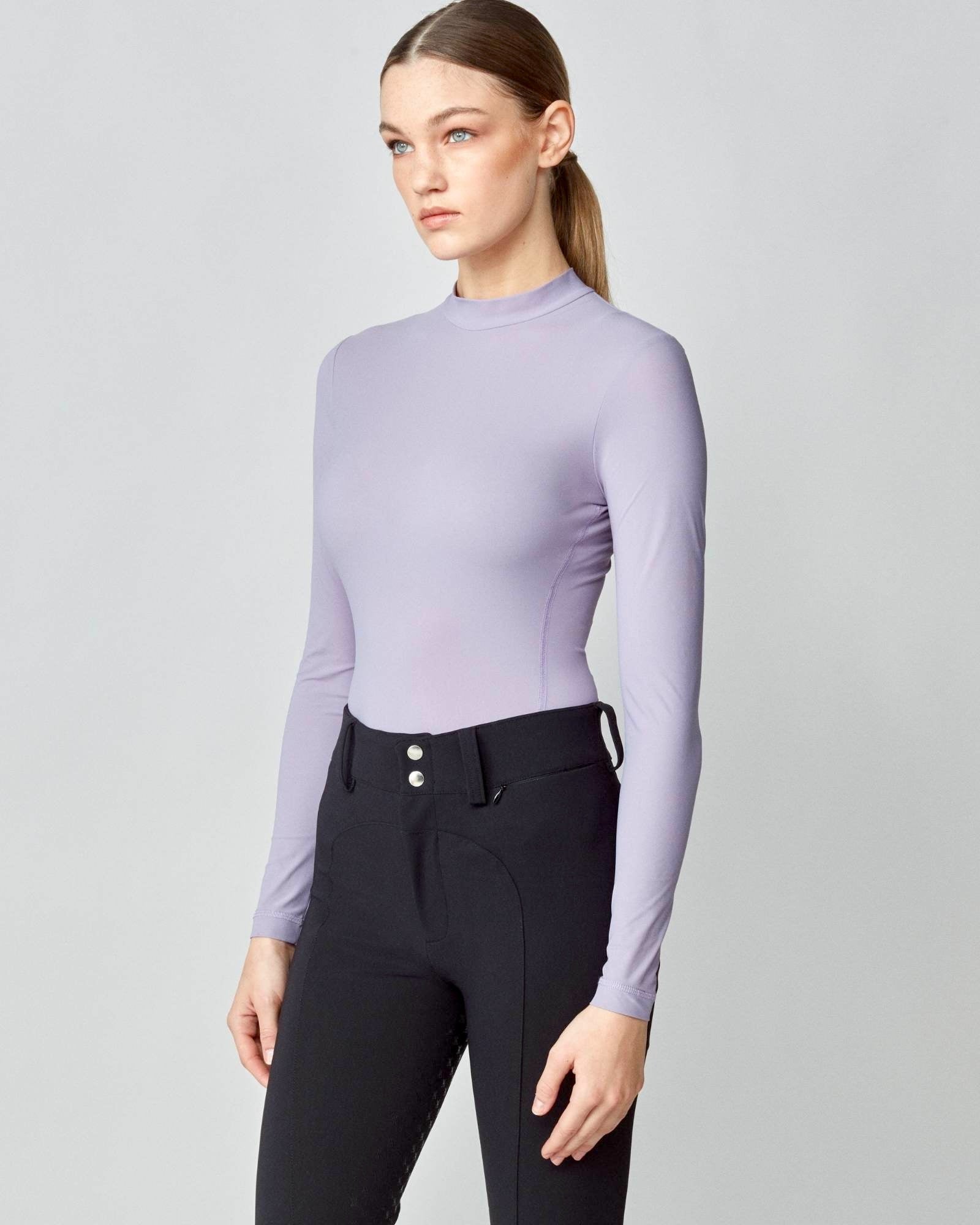 Lightweight Long Sleeve Top in Lavender