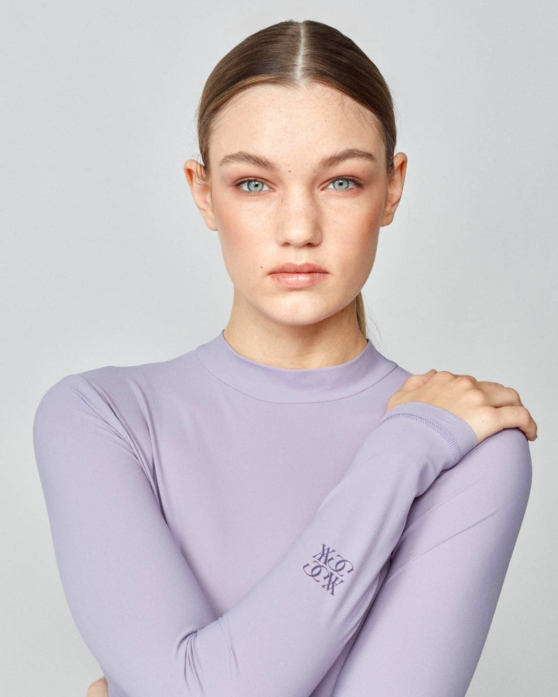 Lightweight Long Sleeve Top in Lavender