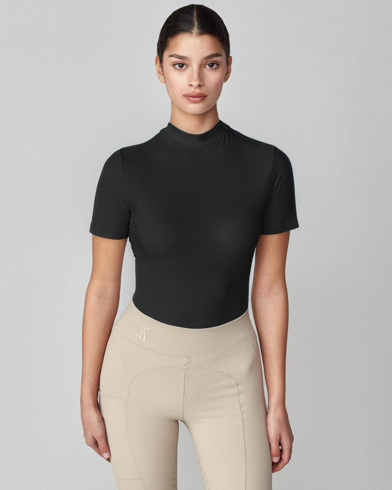 Lightweight Short Sleeve Top in Black