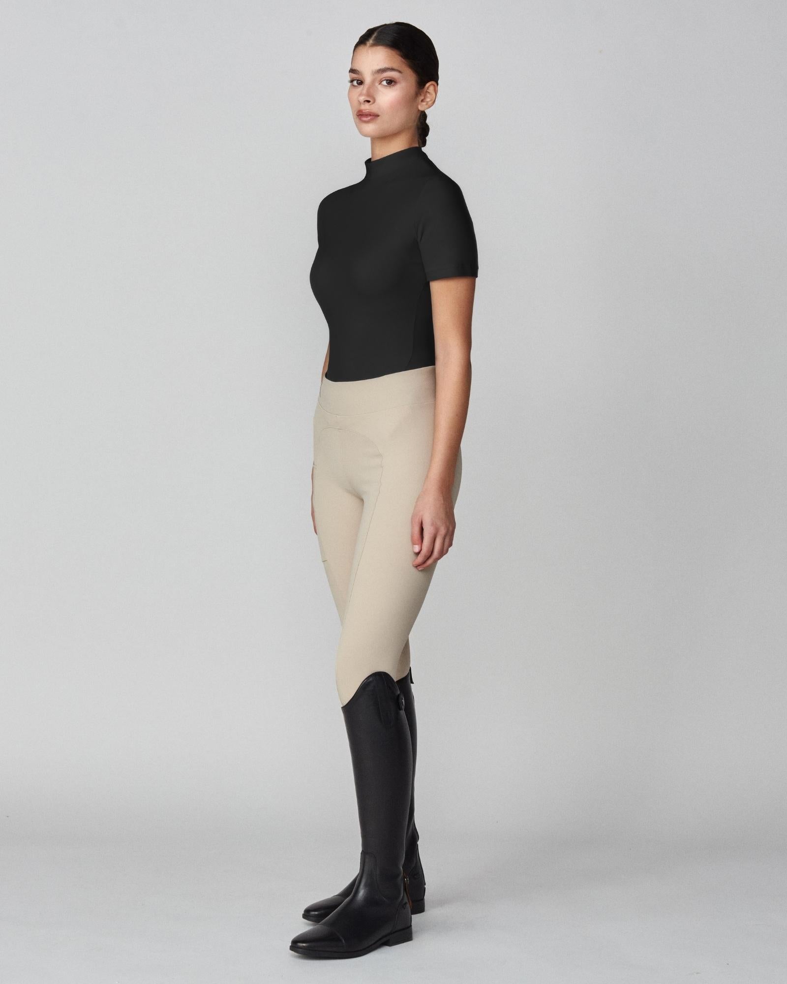 Lightweight Short Sleeve Top in Black