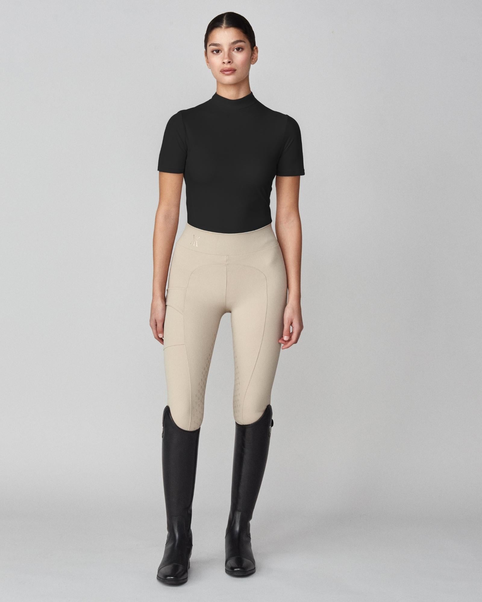 Lightweight Short Sleeve Top in Black