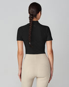Lightweight Short Sleeve Top in Black