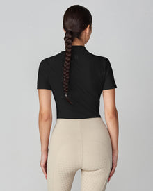 Lightweight Short Sleeve Top in Black