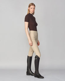 Lightweight Short Sleeve Top in Dark Brown