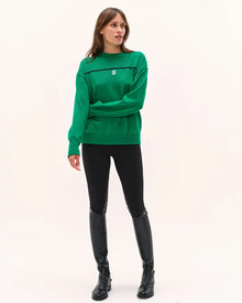Merlin Sweatshirt in Tennis Green
