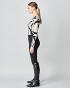 Monogram Long Sleeve Top in Tan