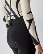 Monogram Long Sleeve Top in Tan