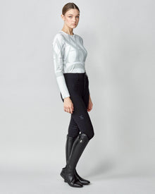 Monogram Long Sleeve Top in White