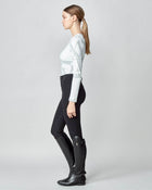Monogram Long Sleeve Top in White