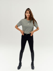 Oasis Cotton T-Shirt in Sage Green