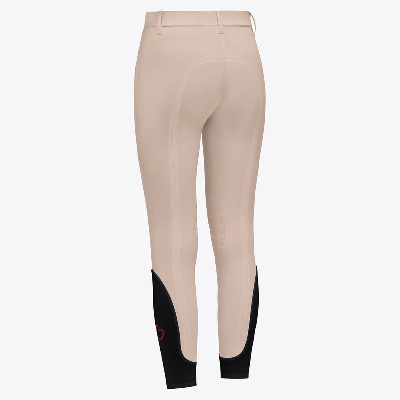 Girl's Jumping Breeches with Zip Pocket in Beige