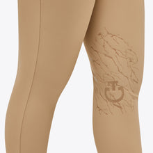 Girl's Perforated Pull-On Riding Breeches in Beige