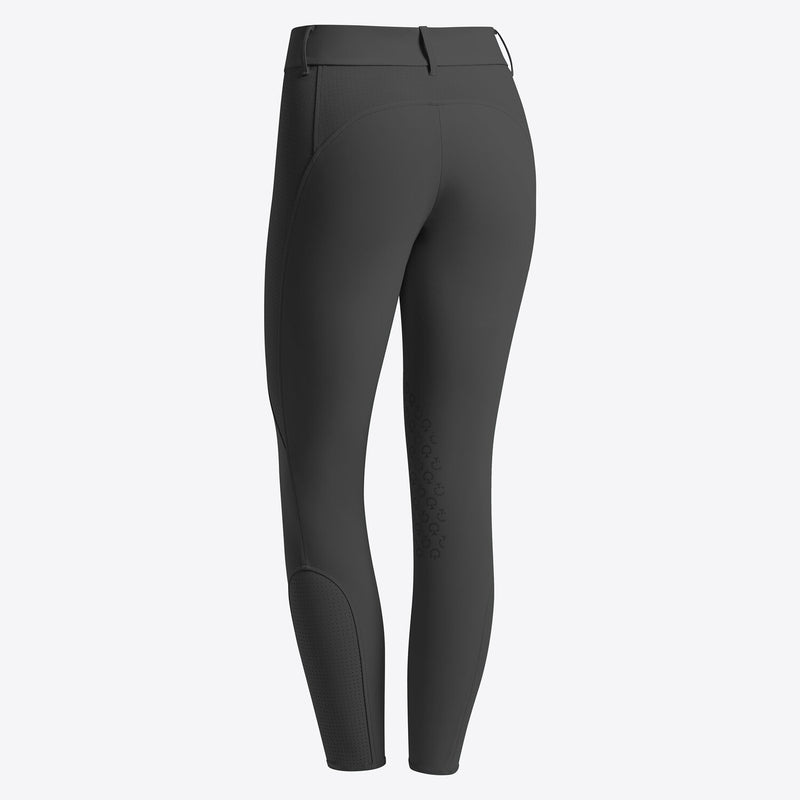 Perforated Jumping Breeches in Black