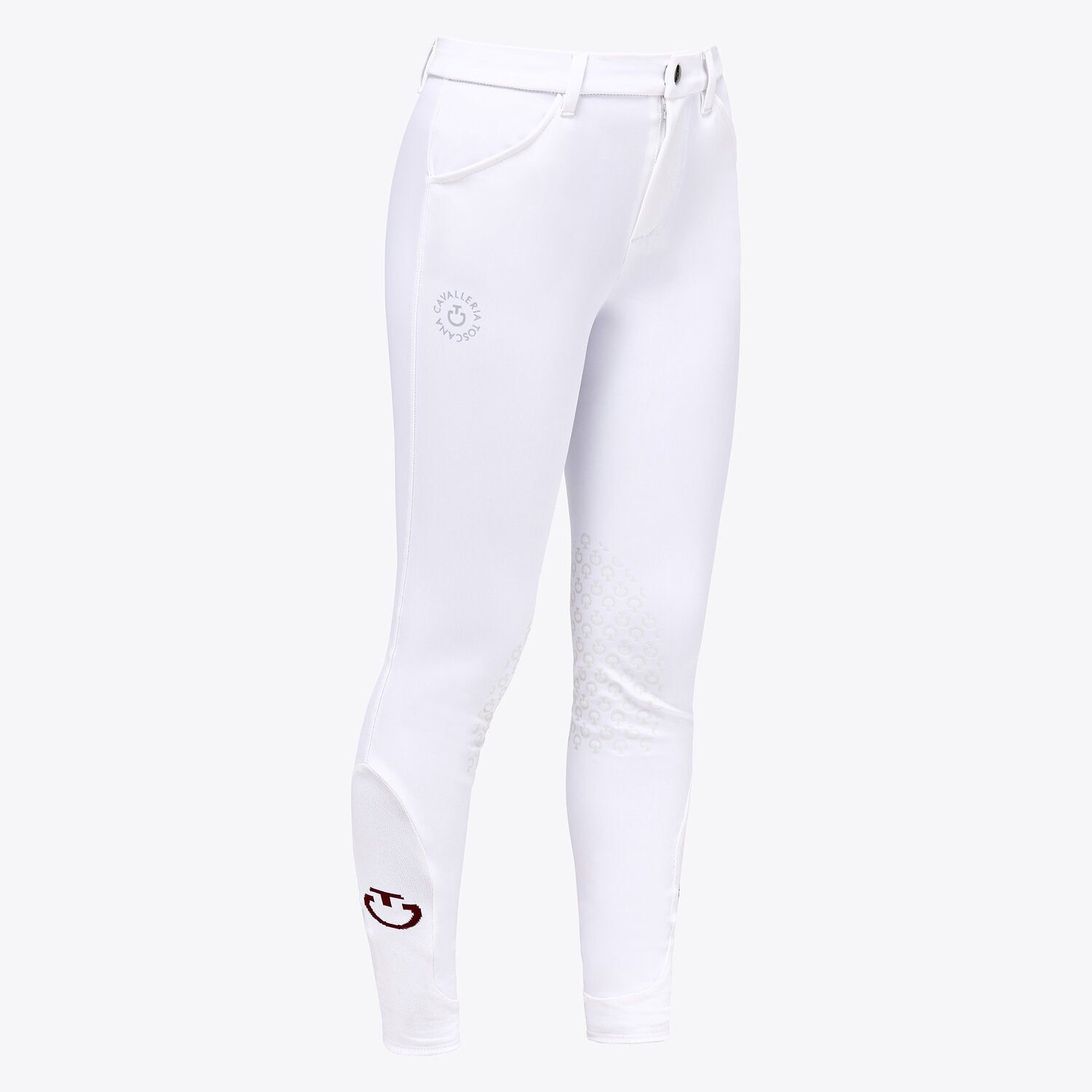Unisex Young Rider Jumping Breeches in White