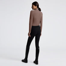 Jersey Fleece Half Zip Training Top in Walnut