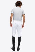 Jersey Short Sleeve Competition Polo in Light Grey