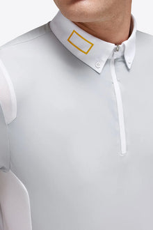 Jersey Short Sleeve Competition Polo in Light Grey