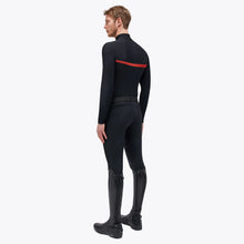 Jersey Fleece Long Sleeve Training Shirt in Black