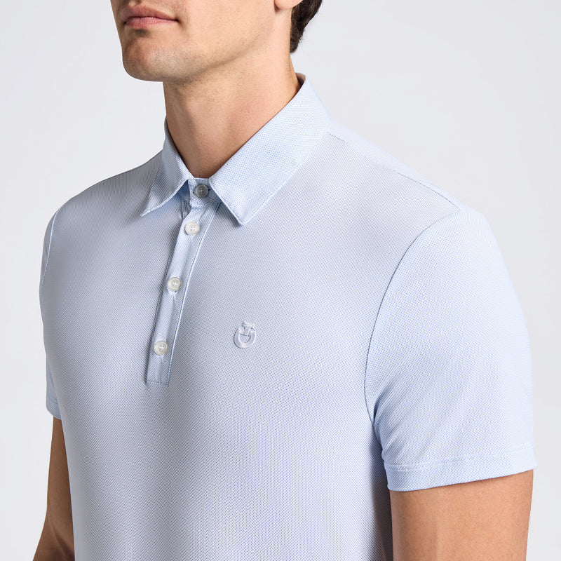 Oxford Technical Polo in Blue