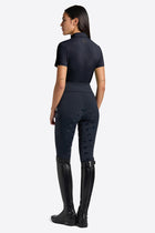 Micro-Perforated Training Zip Polo in Navy
