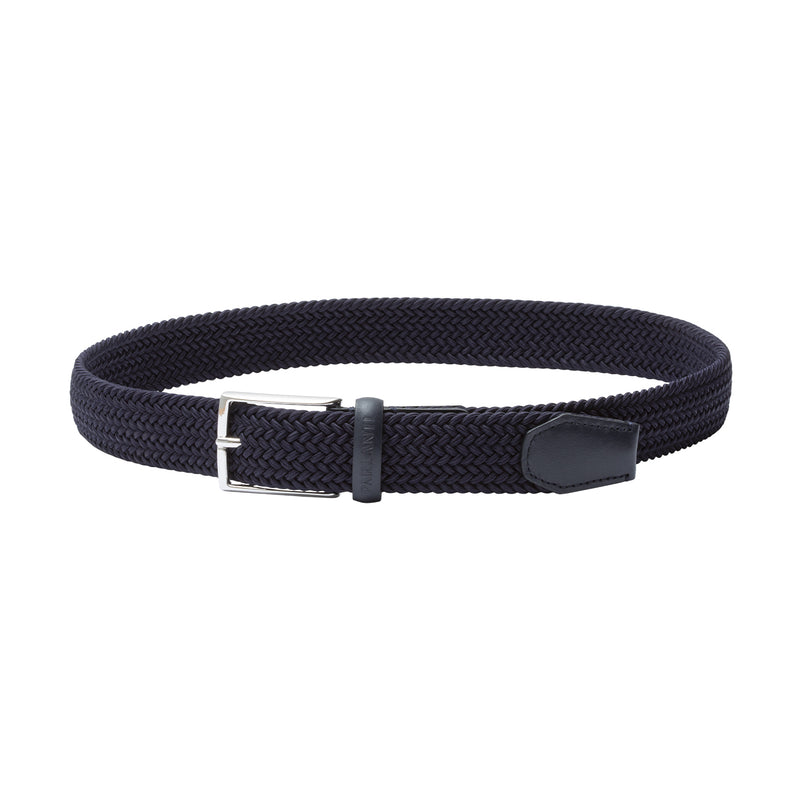 Woven Elastic Fabric Belt in Blue