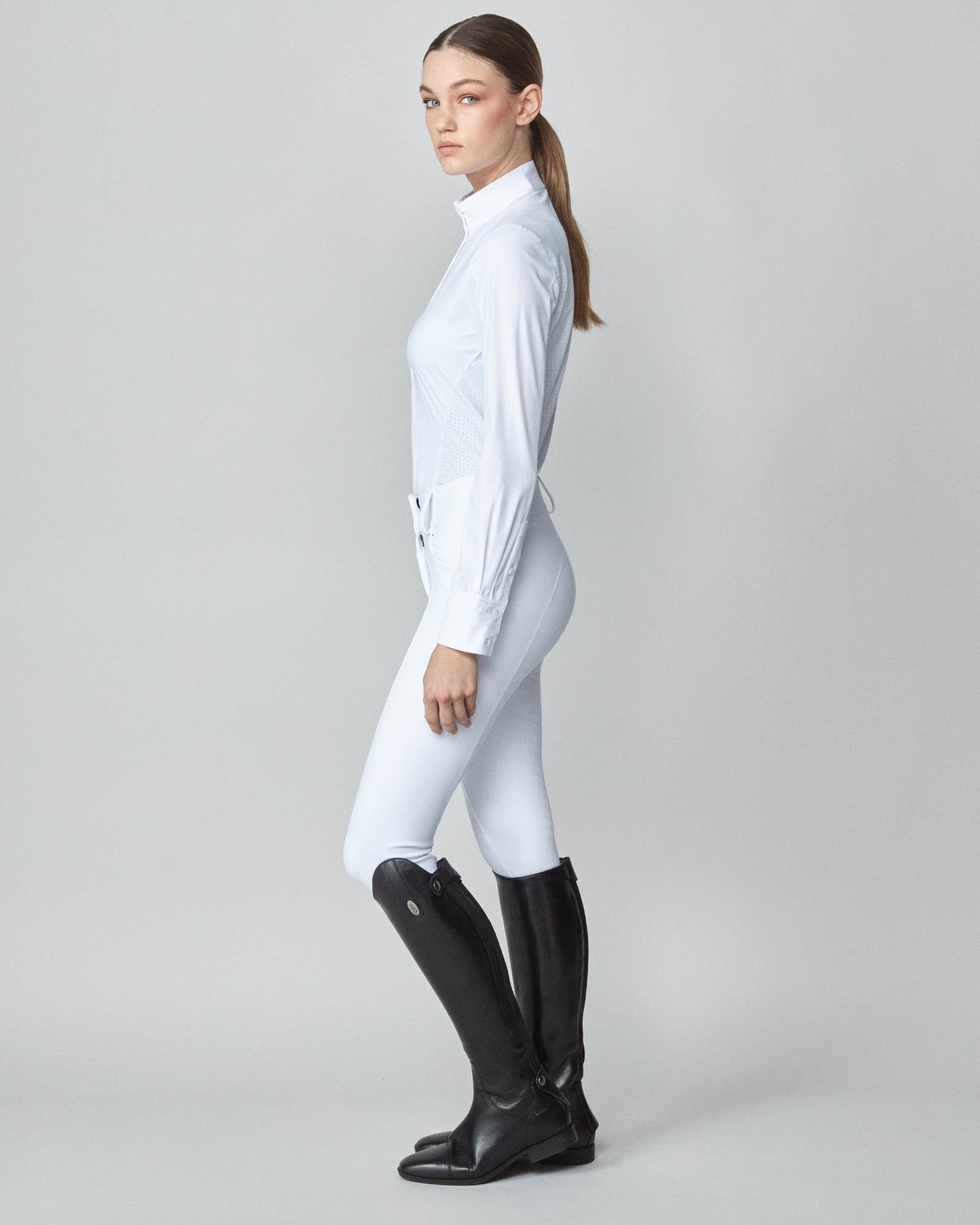 Long Sleeve Show Shirt in White