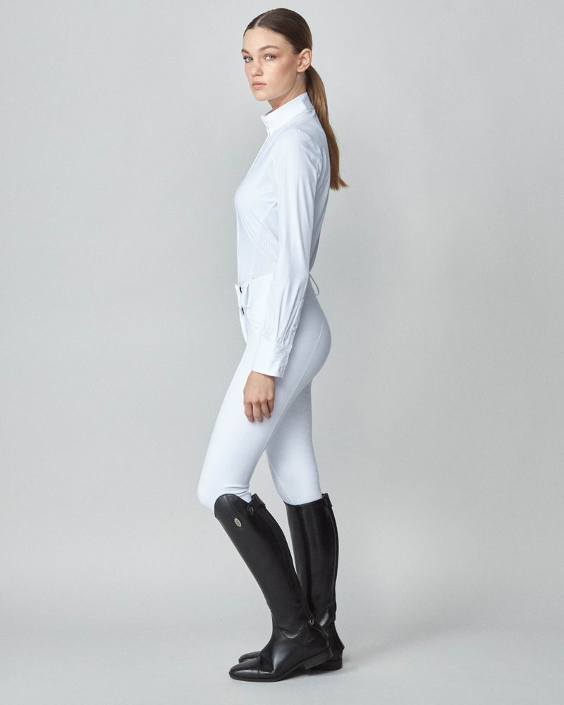 Long Sleeve Show Shirt in White