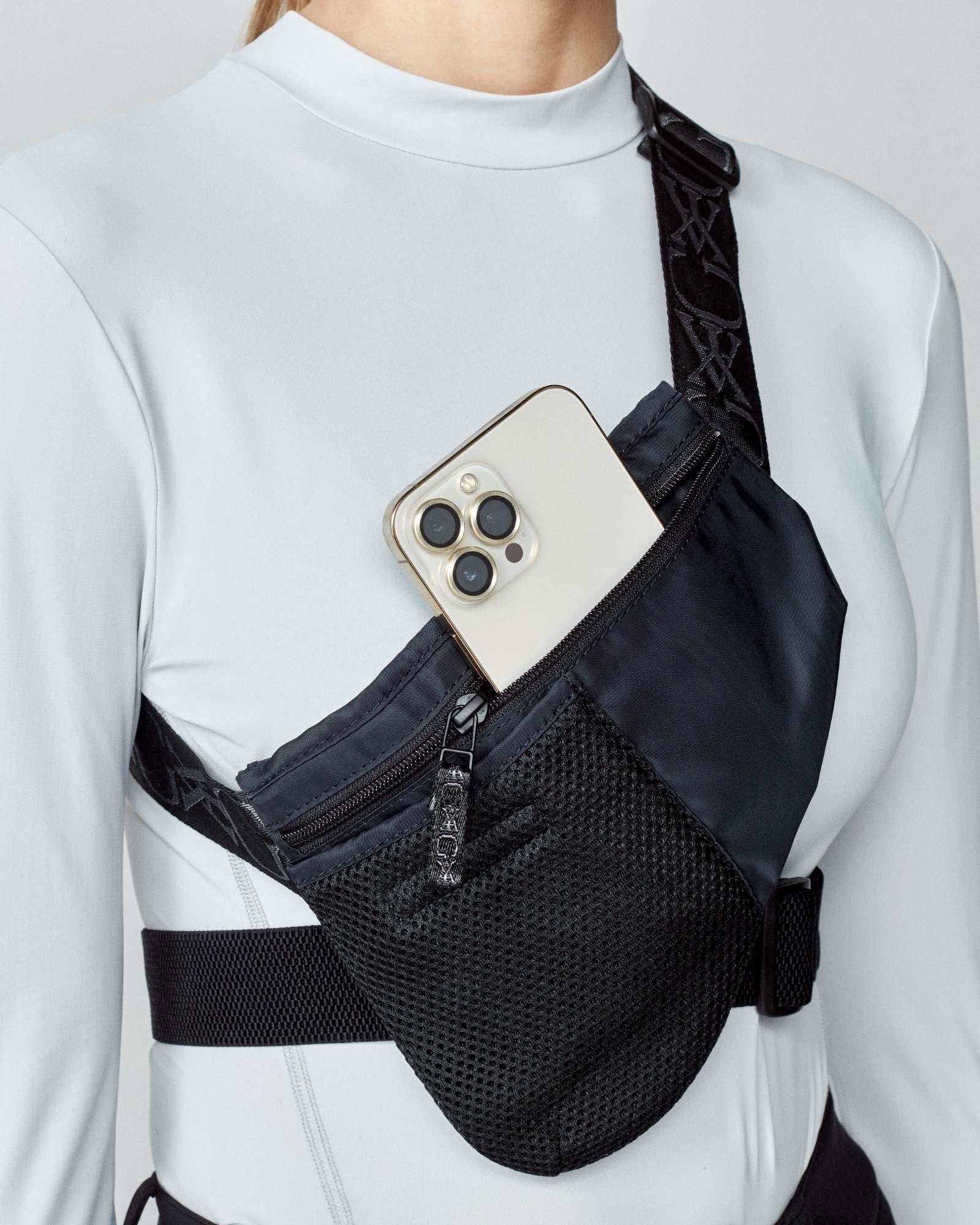 Riding Belt Bag in Black