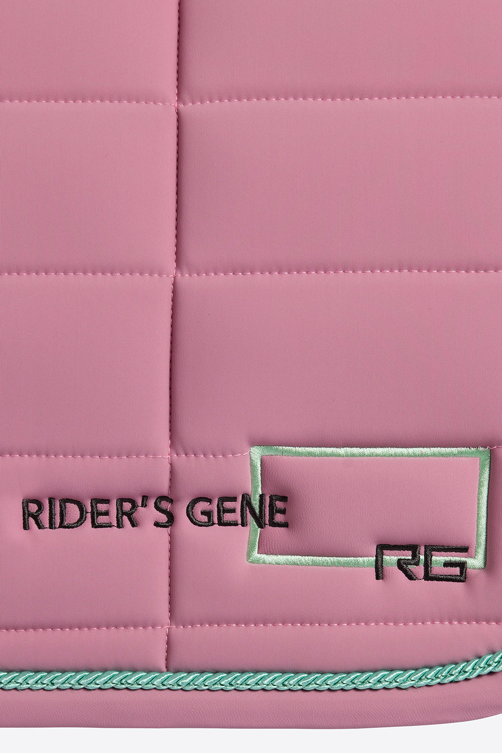 Jersey Jumping Saddle Pad in Mauve Orchid with Teal Trim