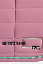 Jersey Jumping Saddle Pad in Mauve Orchid with Teal Trim