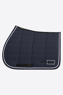 Jersey Jumping Saddle Pad in Navy with White Trim