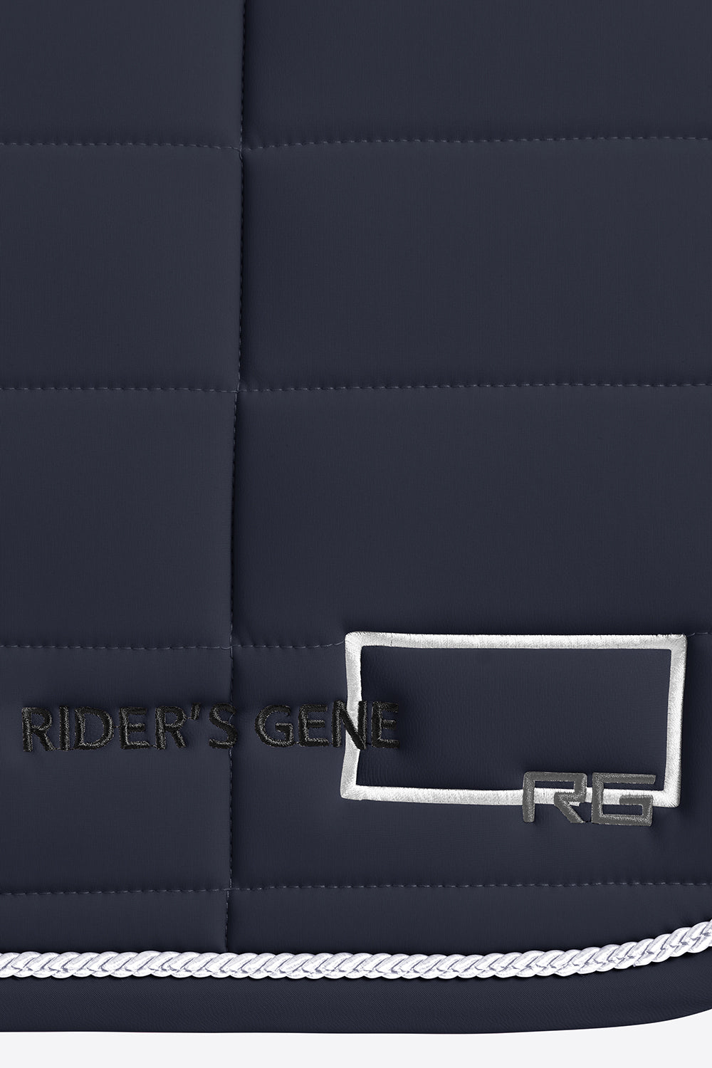 Jersey Jumping Saddle Pad in Navy with White Trim