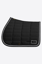 Jersey Jumping Saddle Pad in Black with White Trim
