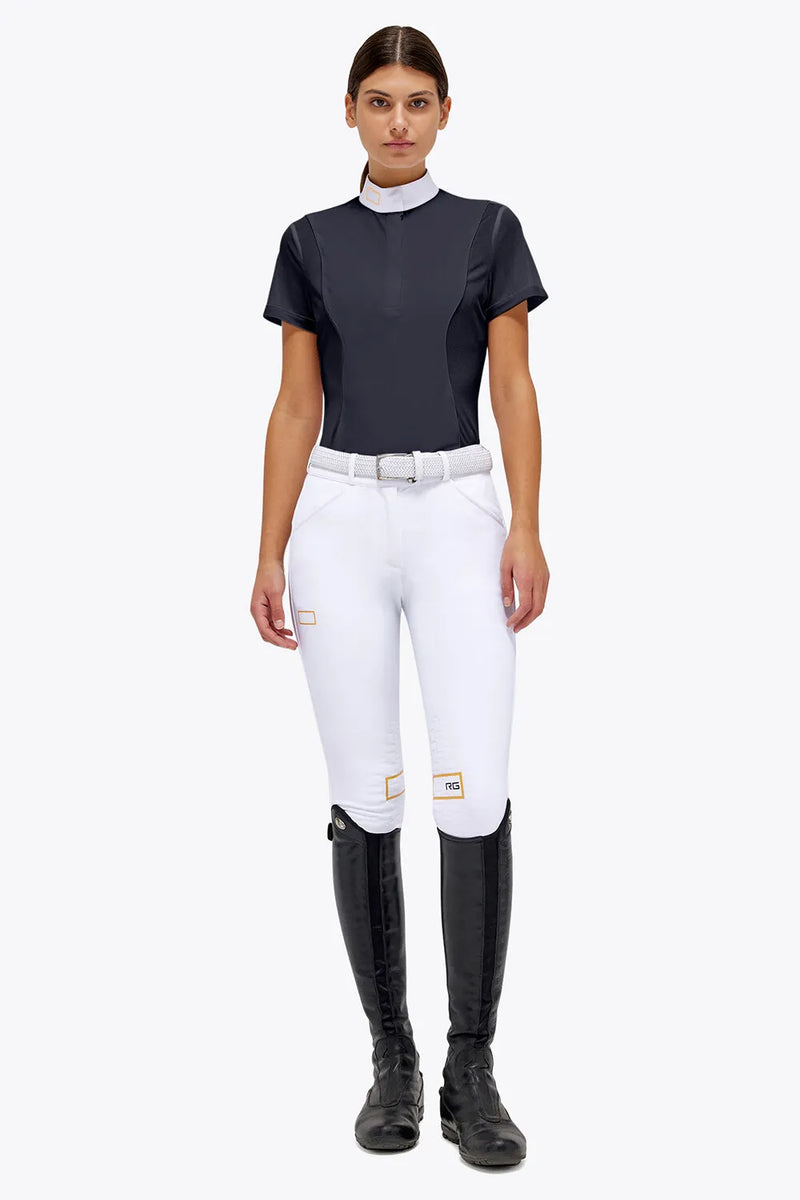 Jersey Mesh Short Sleeve Show Shirt in Navy
